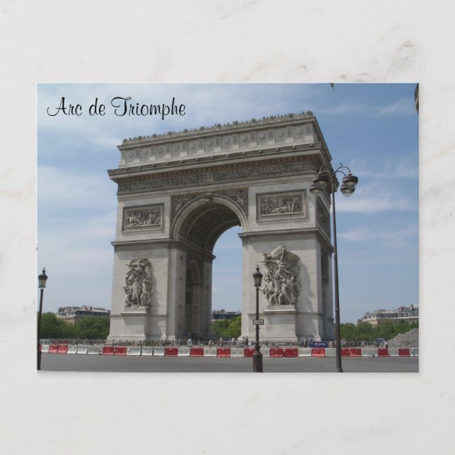 Postal Arco de Triunfo (Anverso)