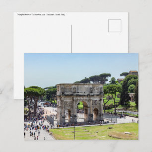 Postal Arco de Triunfo de Constantino - Roma, Italia