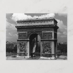 Postal Arco de Triunfo de París Francia Vintage Plaza Eto