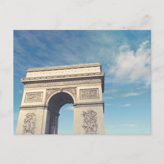 Postal Arco de Triunfo París (Anverso)