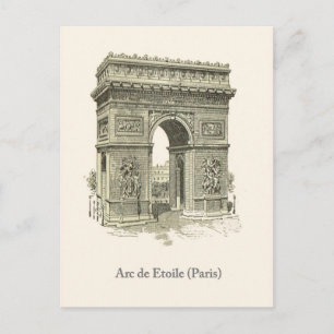 Postal Arco de Triunfo, París, Etoile