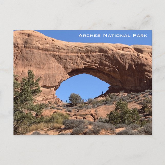 Postal Arco de Ventana - Parque Nacional Arches (Anverso)