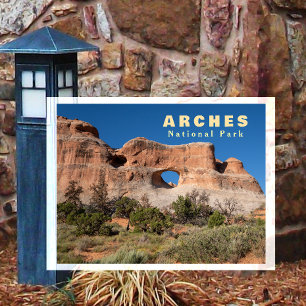 Postal Arco del Túnel, Cielo Azul, Parque Nacional Arches