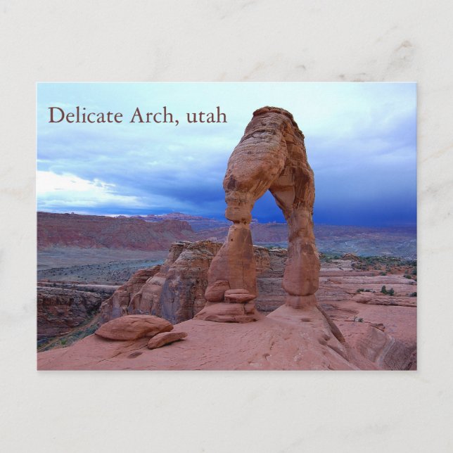 Postal arco delicado, arco delgado, utah (Anverso)