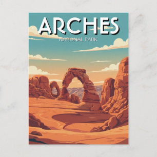 Postal Arco Delicado del Parque Nacional Arches Utah Moab