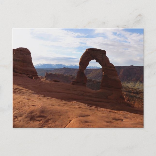 Postal Arco Delicado I en el Parque Nacional Arches (Anverso)