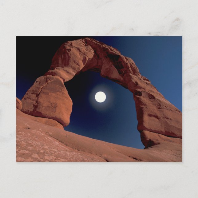 Postal Arco Delicado | Parque Nacional Arcos Utah (Anverso)
