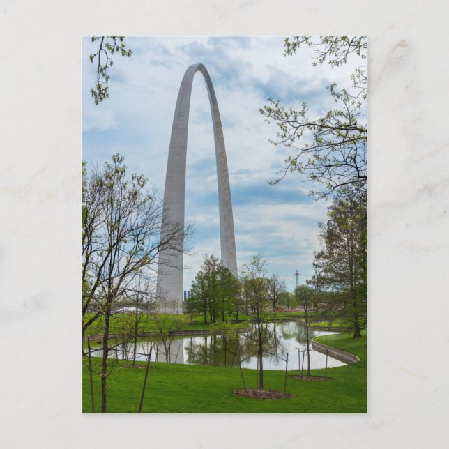 Postal Arco desde el parque (Anverso)