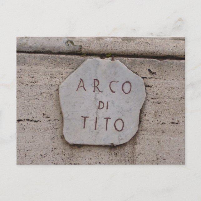 Postal arco di tito (Anverso)