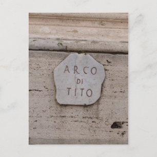 Postal arco di tito stone