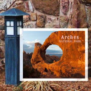 Postal Arco Doble O, Parque Nacional Arches, Utah