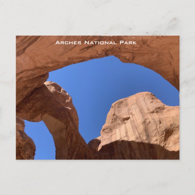 Postal Arco doble - Parque nacional Arches (Anverso)