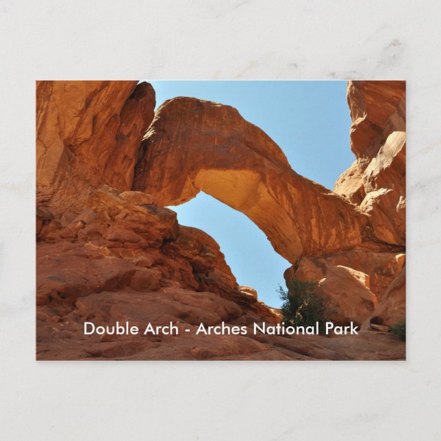 Postal Arco doble - Parque nacional Arches (Anverso)