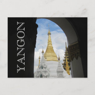 Postal arco dorado de shwedagon