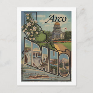 Postal Arco, IdahoGrandes Escenas de letrasArco, ID