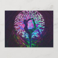 Arco iris de la paz del árbol de la yoga