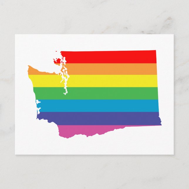 Postal arco iris de washington (Anverso)