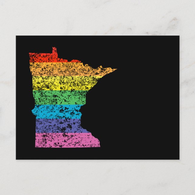 Postal arco iris minnesota (Anverso)