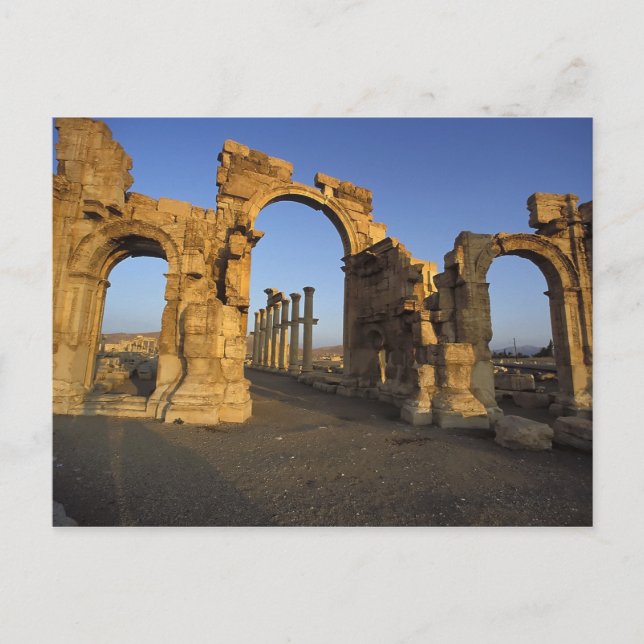 Postal Arco Monumental, Palmira, Homs, Siria (Anverso)