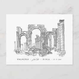 Postal Arco Monumental, Palmira, Siria