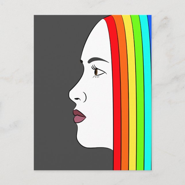 Postal Arcoiris (Anverso)