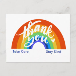 Postal Arcoiris de agradecimiento