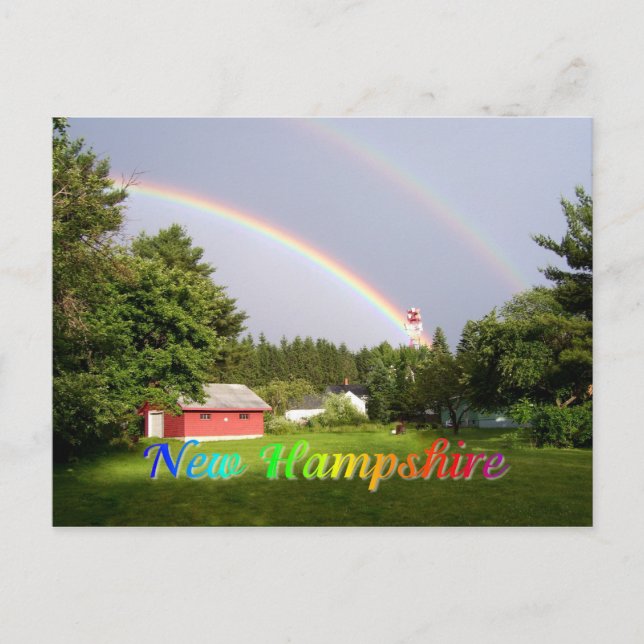 Postal Arcoiris de Hampshire (Anverso)