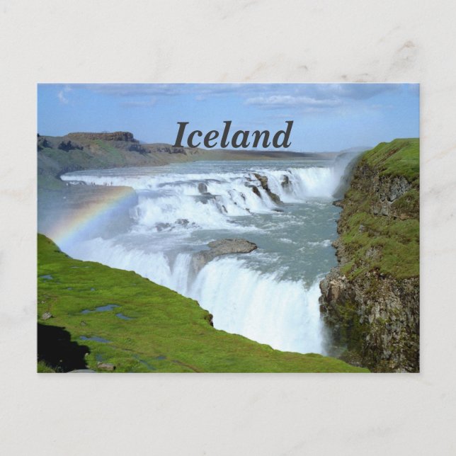 Postal Arcoiris de Islandia (Anverso)