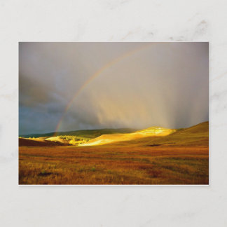 Postal Arcoiris de la montaña Thunderstorm