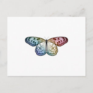 Postal Arcoíris de mariposas
