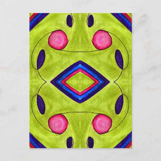 Postal Arcoiris de sopa de pera (Anverso)