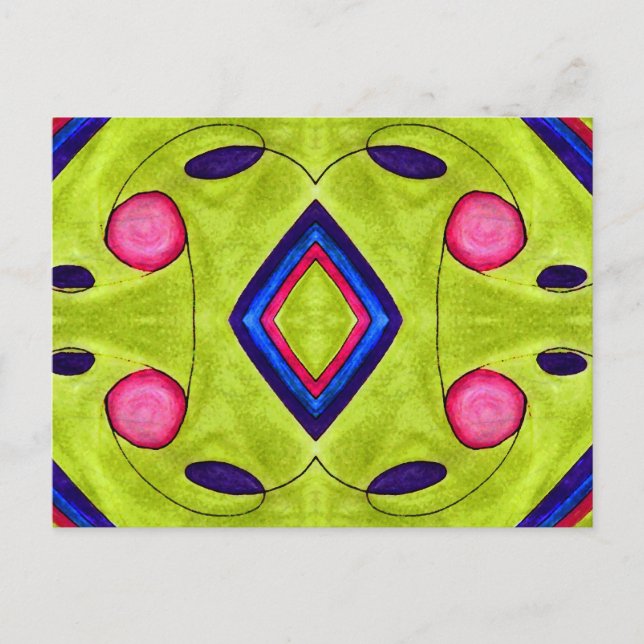 Postal Arcoiris de sopa de pera (Anverso)