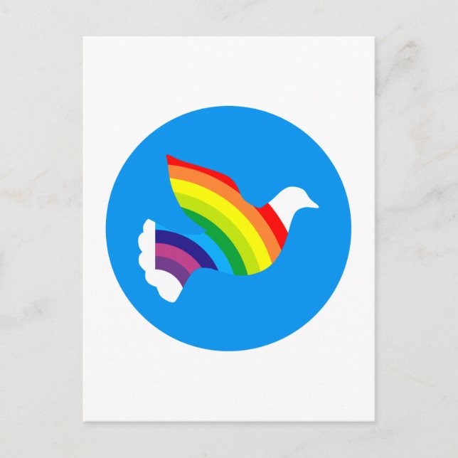 Postal Arcoiris de Taube Regenbogen (Anverso)