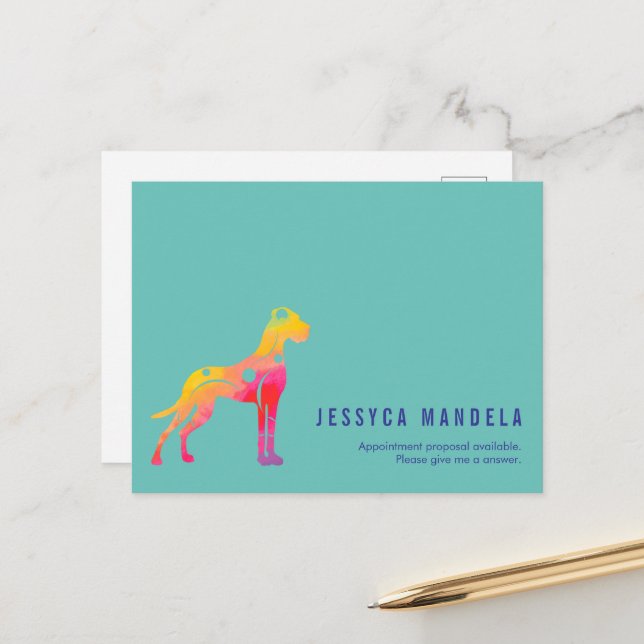 Postal Arcoiris del orgullo moderno (Anverso/Reverso In Situ)