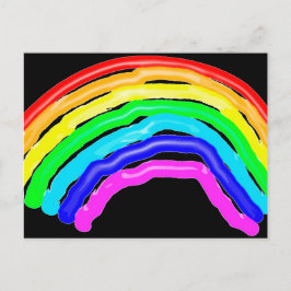 Postal Arcoiris dibujado