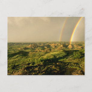 Postal Arcoíris doble sobre Painted Canyon en Theodore