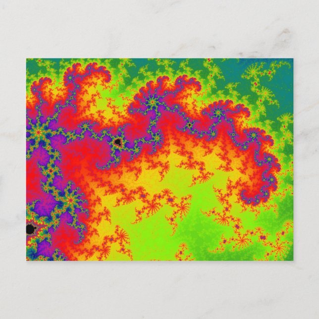 Postal Arcoiris en explosión (Anverso)