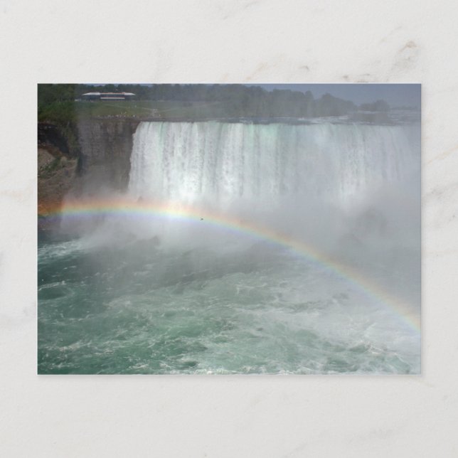 Postal Arcoiris En La Caída Del Niágara (Anverso)