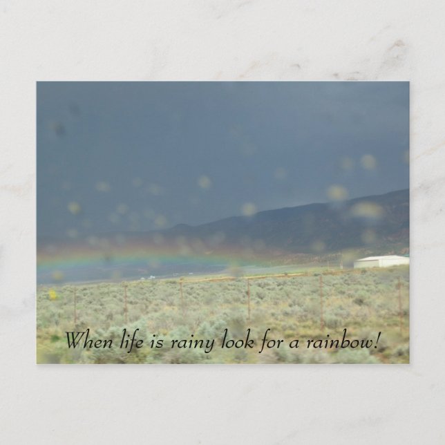 Postal Arcoiris en la vida. (Anverso)