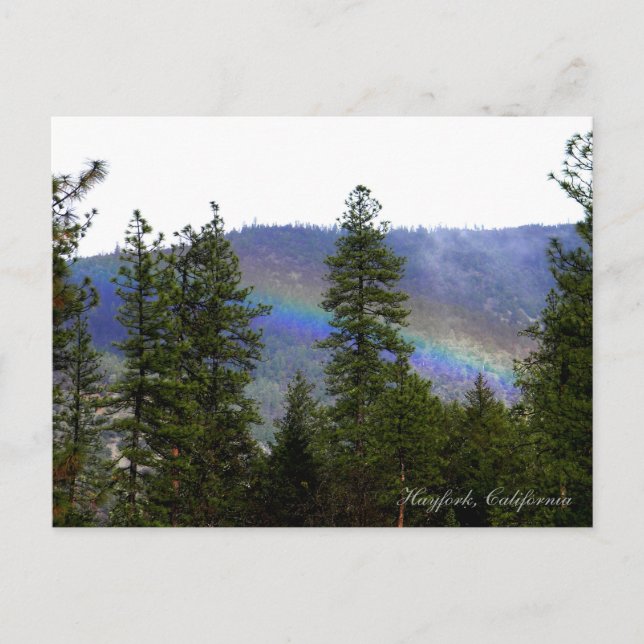 Postal Arcoiris en las montañas... (Anverso)