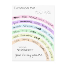 Arcoiris eres maravilloso positivismo inspirador