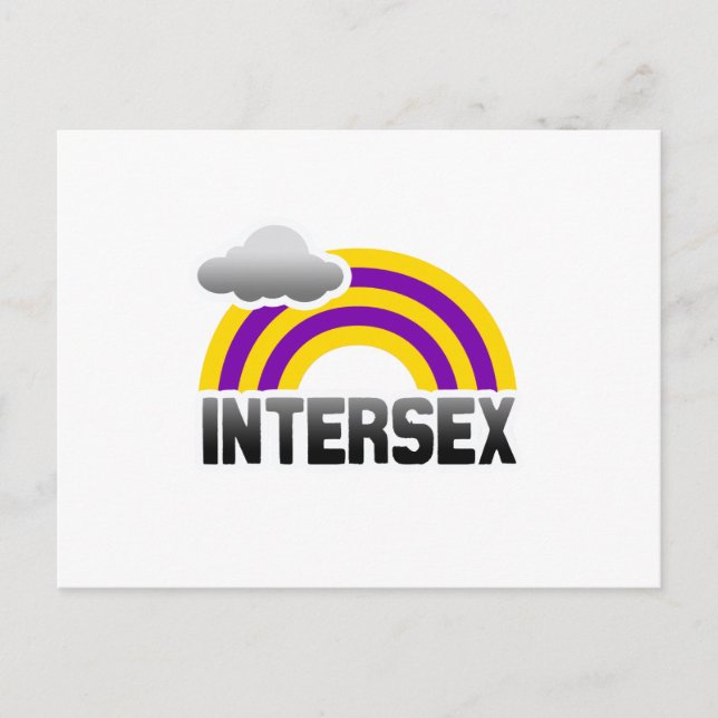 POSTAL ARCOÍRIS INTERSEXUAL (Anverso)