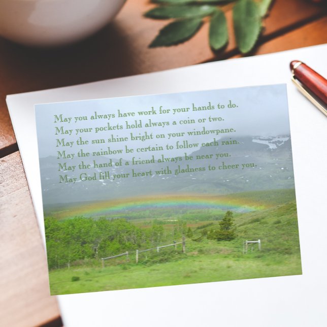 Postal Arcoiris irlandés tradicional en el valle de la be (Subido por el creador)