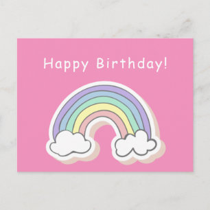 Postal Arcoiris lindo - Chicas Cumpleaños