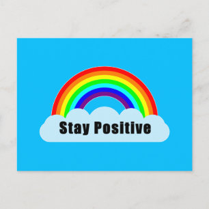 Postal ARCOÍRIS - Mantén Positivo