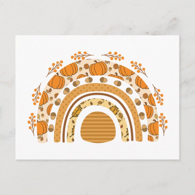 Postal Arcoiris otoño/otoño (Anverso)