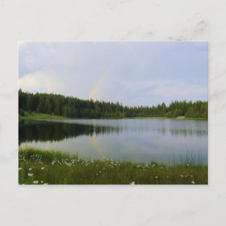 Postal Arcoiris reflexivo - Lago Marshall
