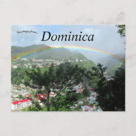 Postal Arcoiris sobre el río en Dominica
