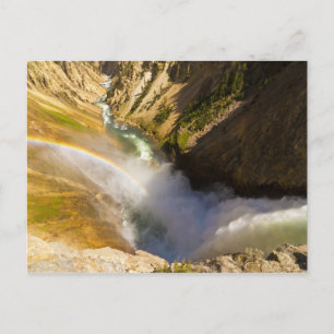Postal Arcoíris sobre las cataratas inferiores de Yellows