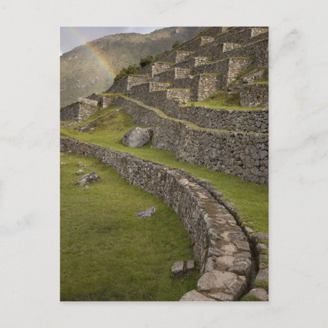 Postal Arcoíris sobre las terrazas agrícolas, Machu (Anverso)